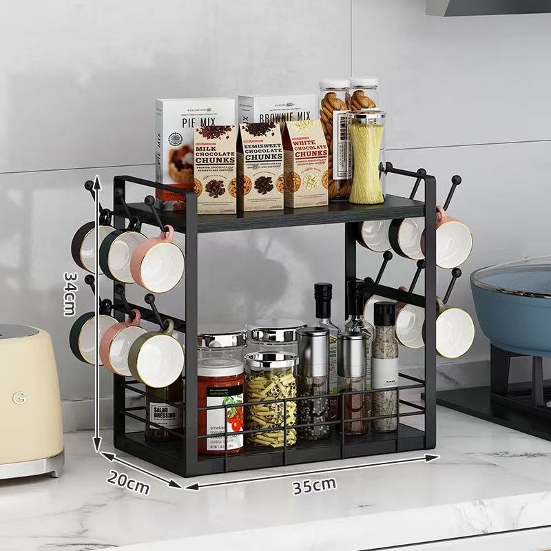 Coffee Bar Kitchen Storage Organizer