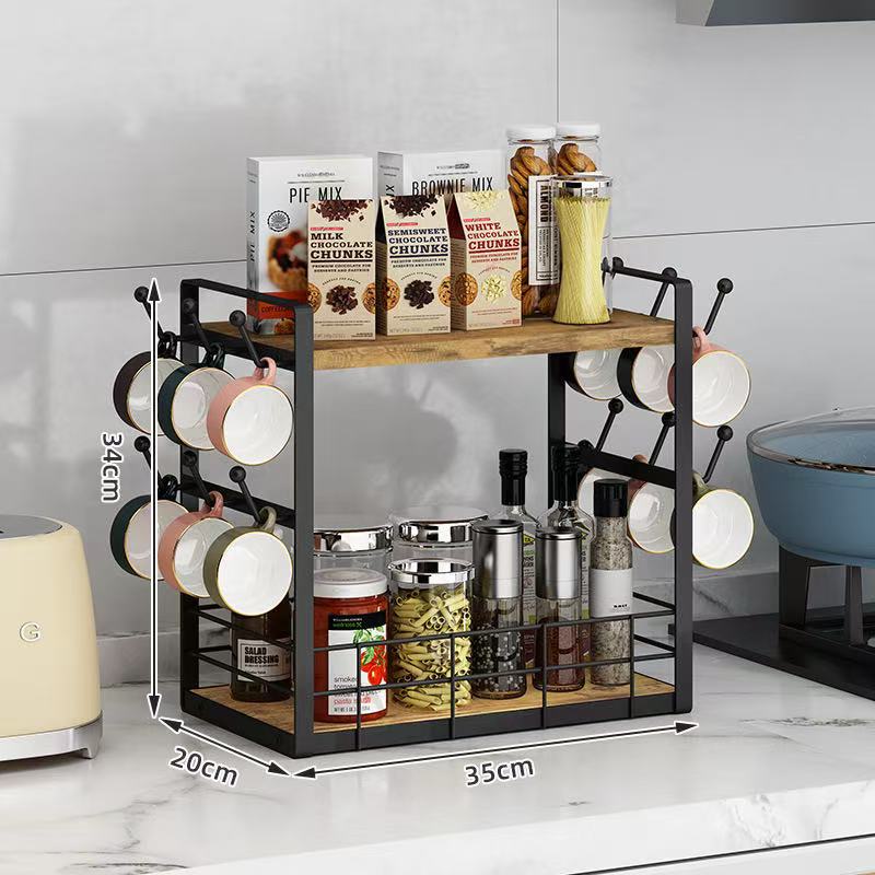 Coffee Bar Kitchen Storage Organizer
