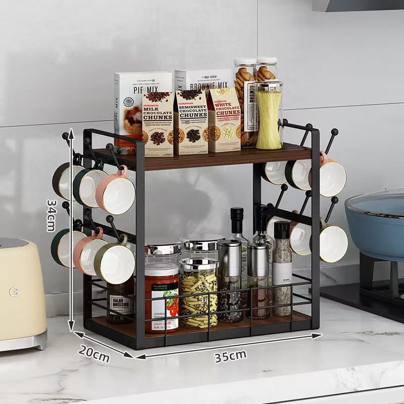 Coffee Bar Kitchen Storage Organizer