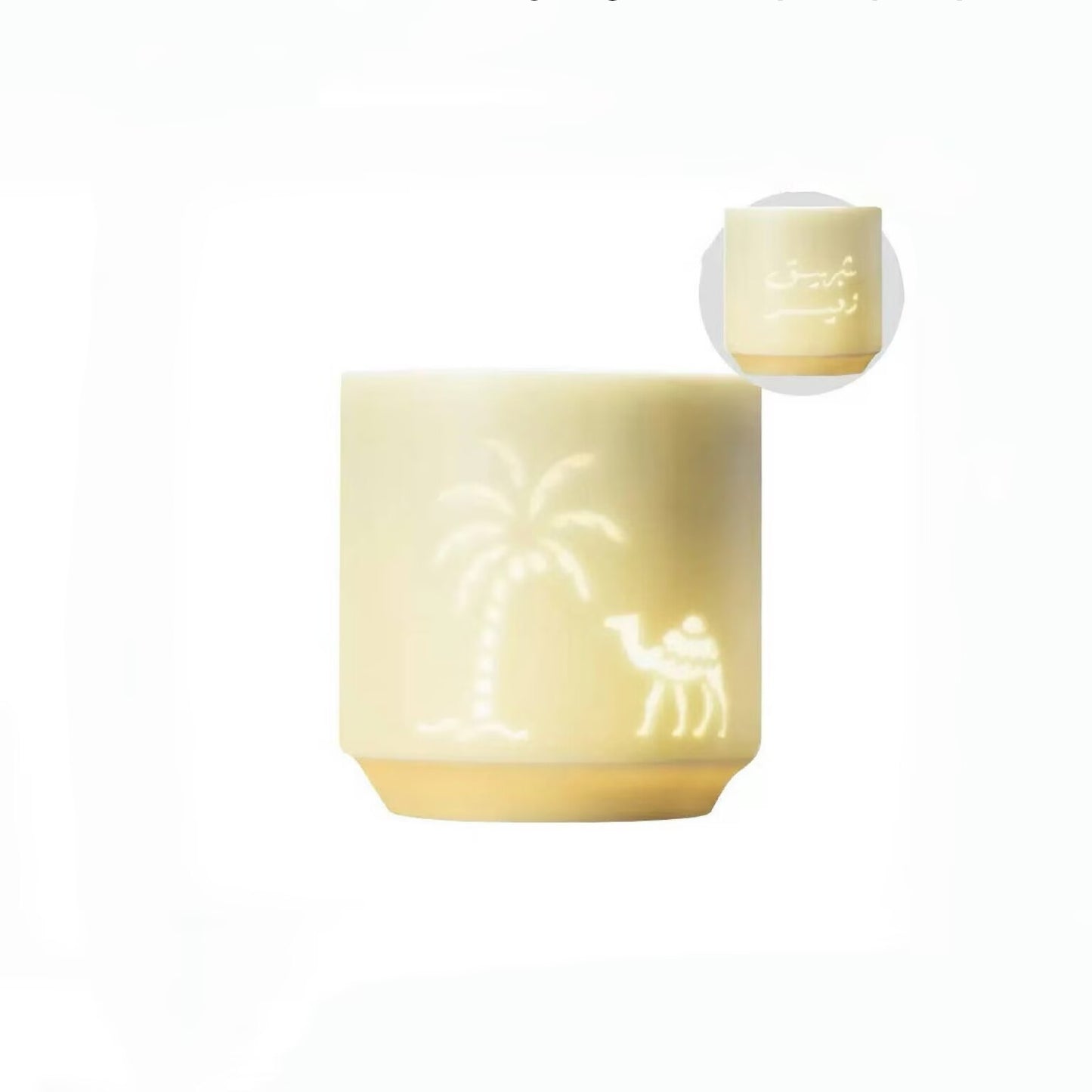 Arabic Relief Ceramic Cup 160cc/170cc