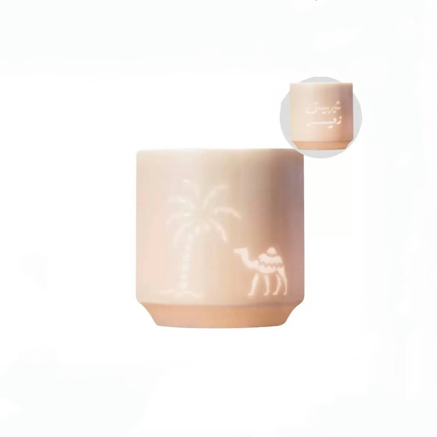 Arabic Relief Ceramic Cup 160cc/170cc