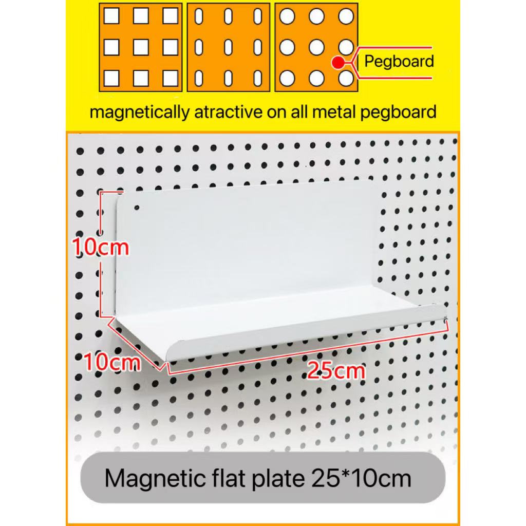 Pegboard Magnetic Accessories Basket Plate Hooks for Storage Wall