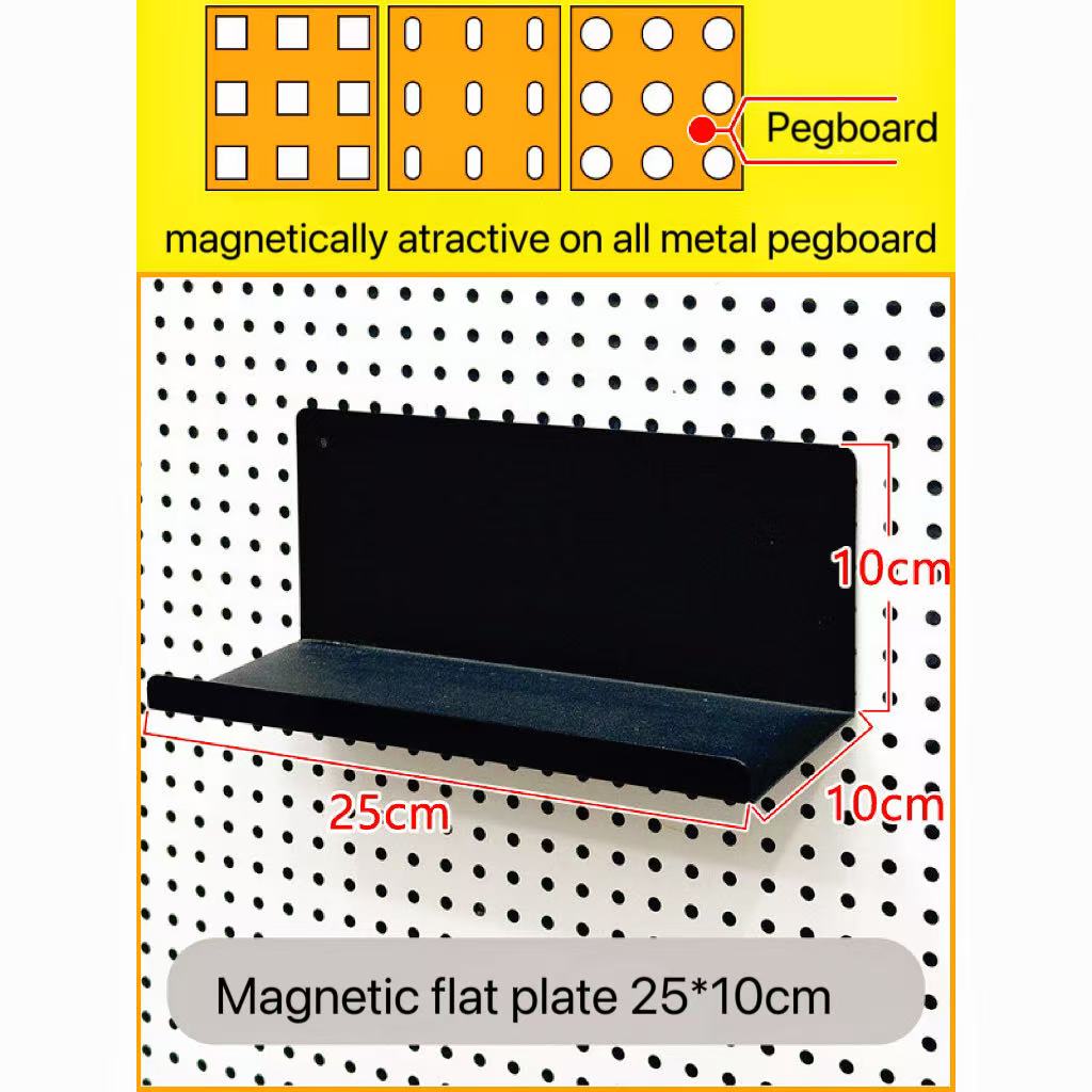 Pegboard Magnetic Accessories Basket Plate Hooks for Storage Wall