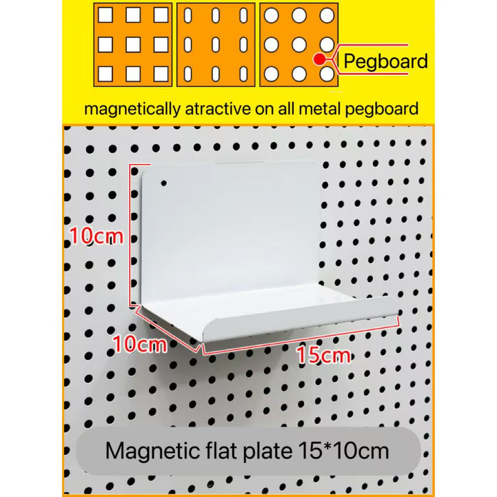 Pegboard Magnetic Accessories Basket Plate Hooks for Storage Wall