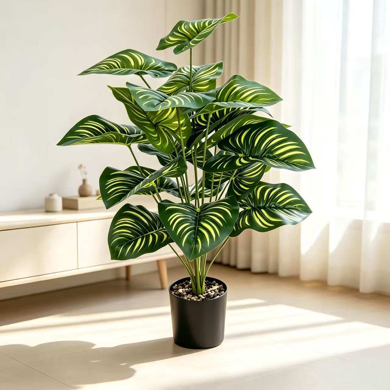 Free Shipping Tall Green Plants Without POT Home Decor Artificial Flowers Plants 60-80cm