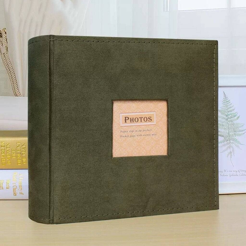 200 pockets 4.5x6" Foto Album with Memo Area Cover with Name Customized