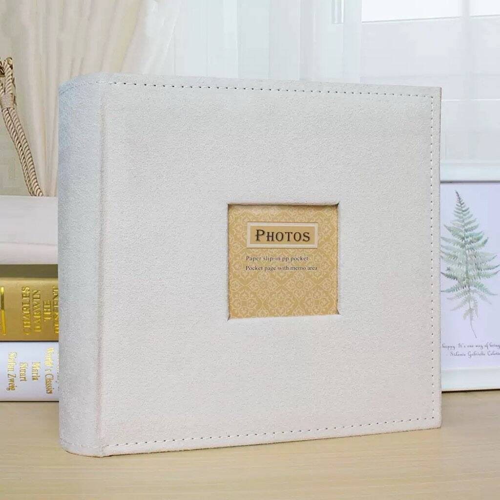 200 pockets 4.5x6" Foto Album with Memo Area Cover with Name Customized