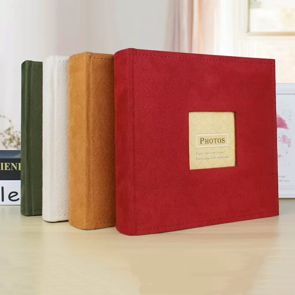 200 pockets 4.5x6" Foto Album with Memo Area Cover with Name Customized