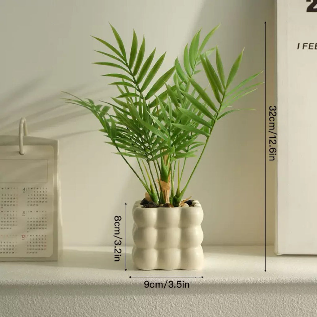 Free Shipping Green Plants  Monstera & Mini Pine Potted Plants Home Decor Artificial Flowers