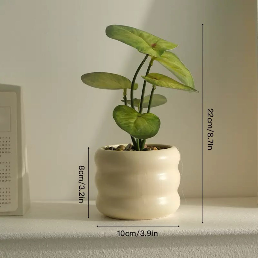 Free Shipping Green Plants  Monstera & Mini Pine Potted Plants Home Decor Artificial Flowers