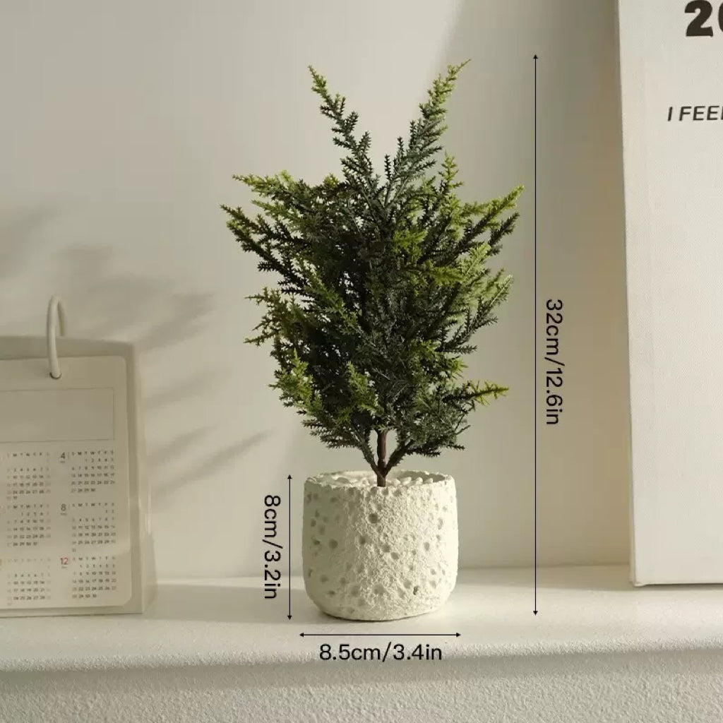 Free Shipping Green Plants  Monstera & Mini Pine Potted Plants Home Decor Artificial Flowers