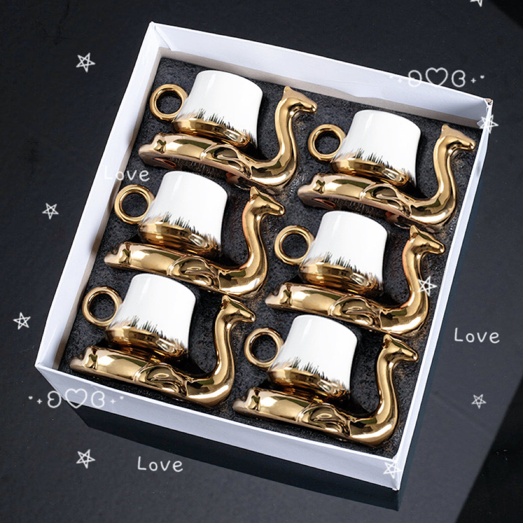 Arabic Style Ceramic Camel Coffee Cup Gift Set