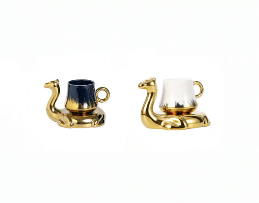 Arabic Style Ceramic Camel Coffee Cup Gift Set