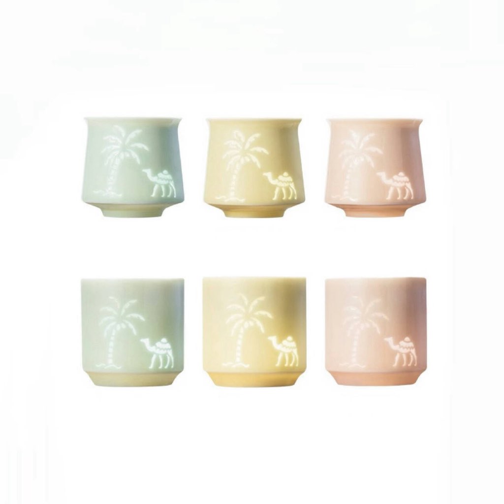 Arabic Relief Ceramic Cup 160cc/170cc