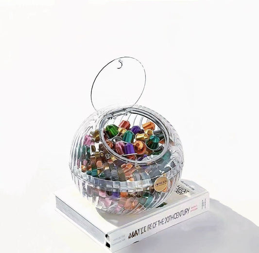 Coffee and Candy Plastic Round Box