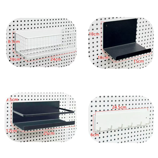 Pegboard Magnetic Accessories Basket Plate Hooks for Storage Wall