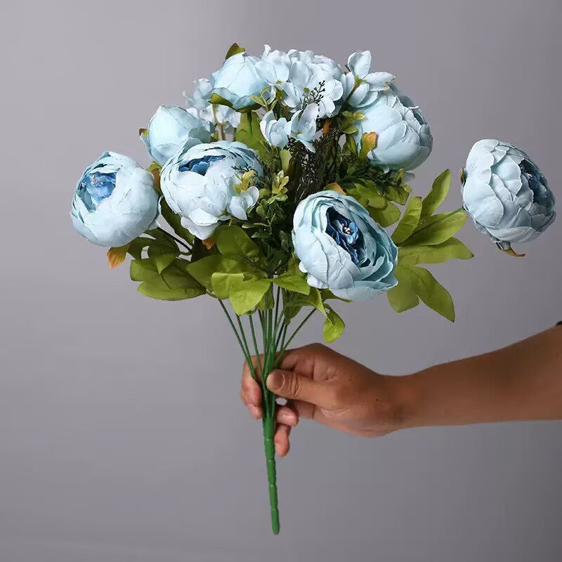 Silk Peony 13 Braches in 1 Pack Home Decor