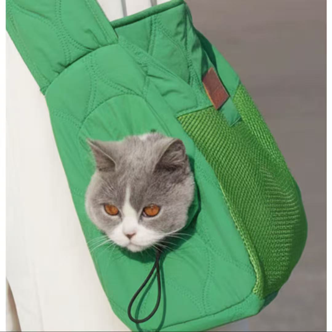 Cat Dog Crossbody Shoulder Travel Carrying Outdoor Pet Bag for 11lb cat/8lb dog
