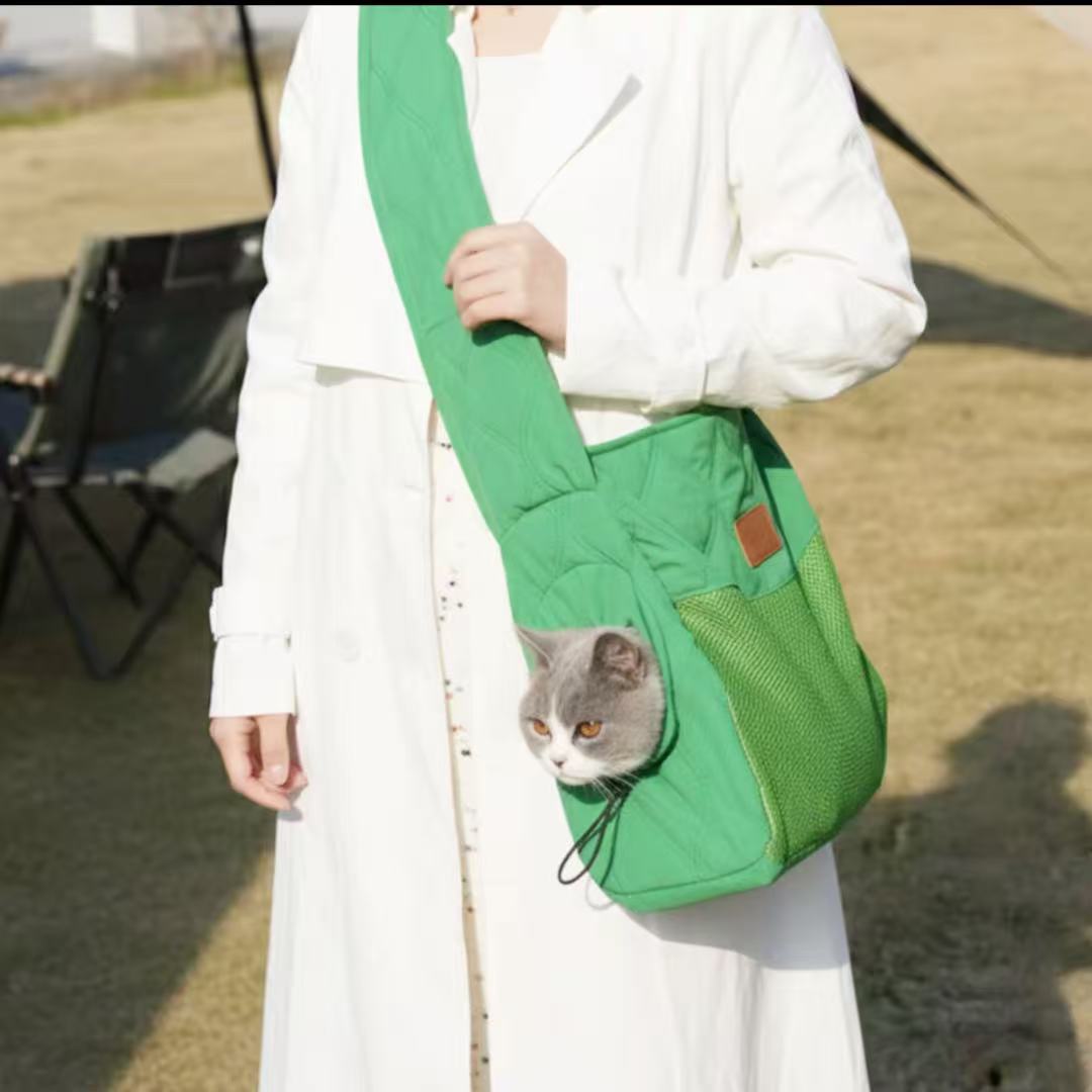 Cat Dog Crossbody Shoulder Travel Carrying Outdoor Pet Bag for 11lb cat/8lb dog