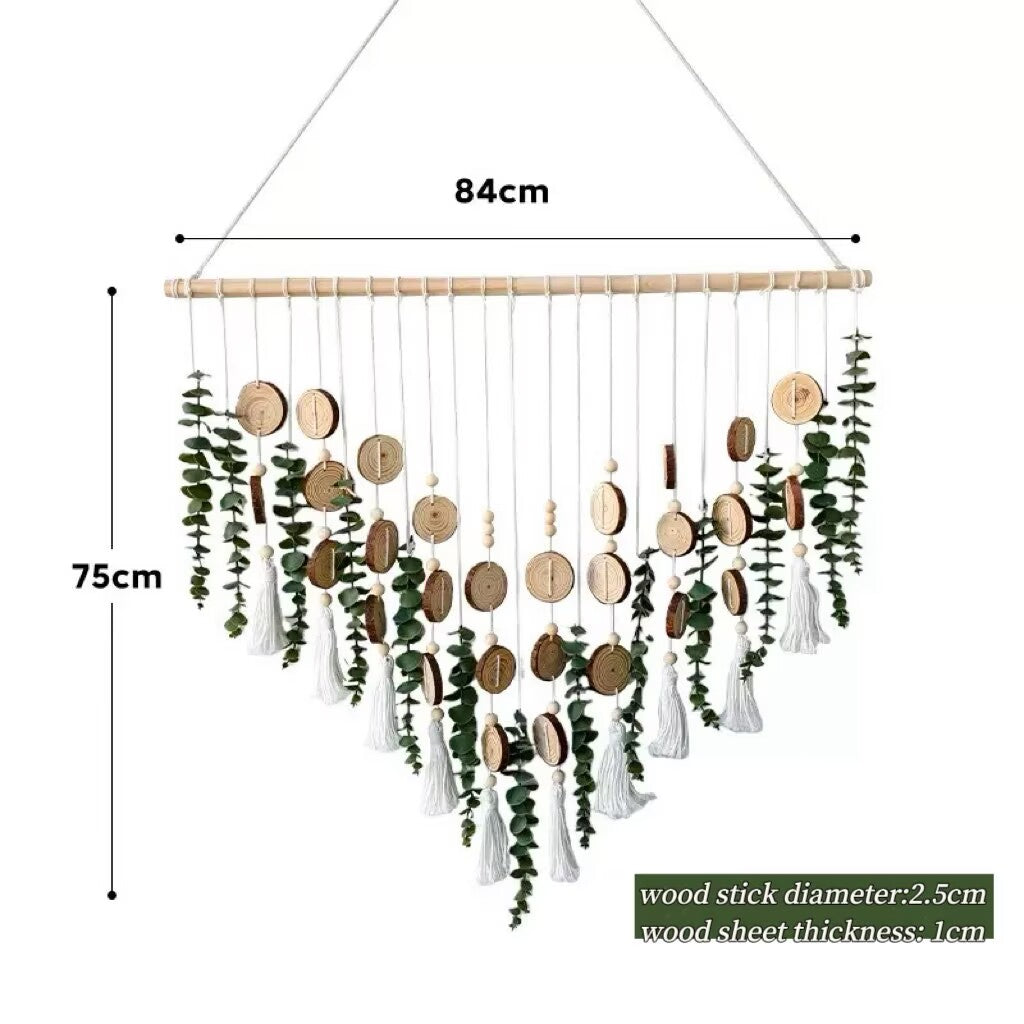 Free Shipping Handmade Artificial Eucalyptus Wall Home Decor Fake Greenery Leaves Stems Wall Hanging Plants Boho Rustic Farmhouse Decor